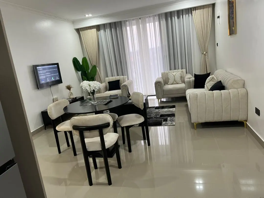 The living and dining area of a completed Kayo residence